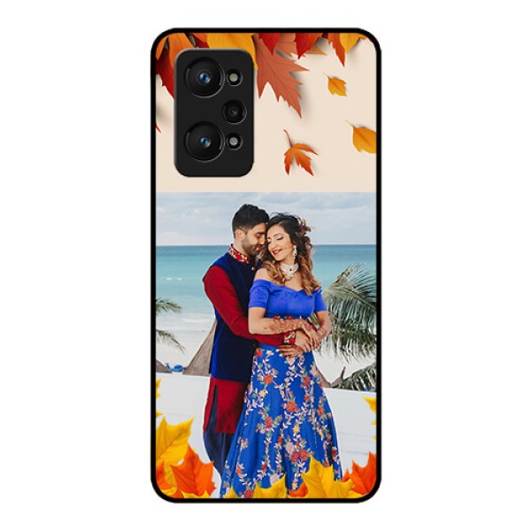 realme GT Neo 2 5G Photo Printing on Glass Case - Autumn Maple Leaves Design