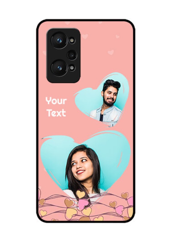 realme GT Neo 2 5G Custom Glass Mobile Case - Love Doodle Design