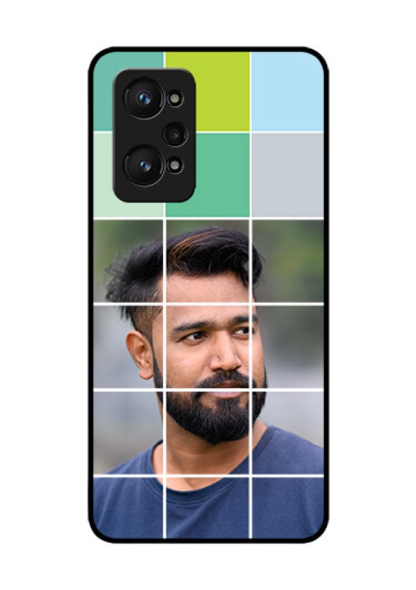 realme GT Neo 2 5G Photo Printing on Glass Case - with white box pattern