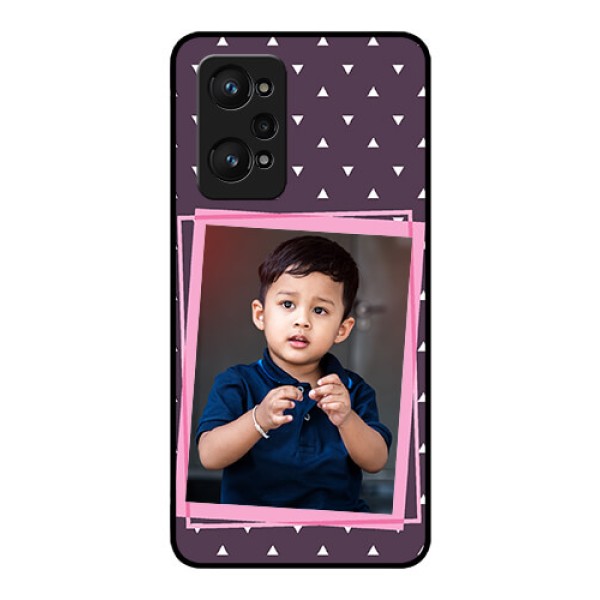 realme GT Neo 2 5G Custom Glass Mobile Case - Triangle Pattern Dotted Design realme GT Neo 2 5G Custom Glass Mobile Case - Triangle Pattern Dotted Design