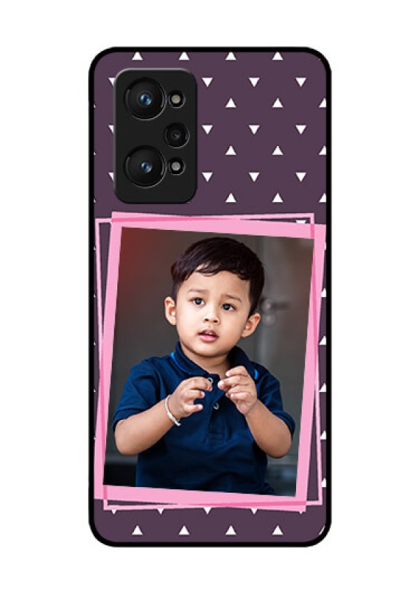 realme GT Neo 2 5G Custom Glass Mobile Case - Triangle Pattern Dotted Design