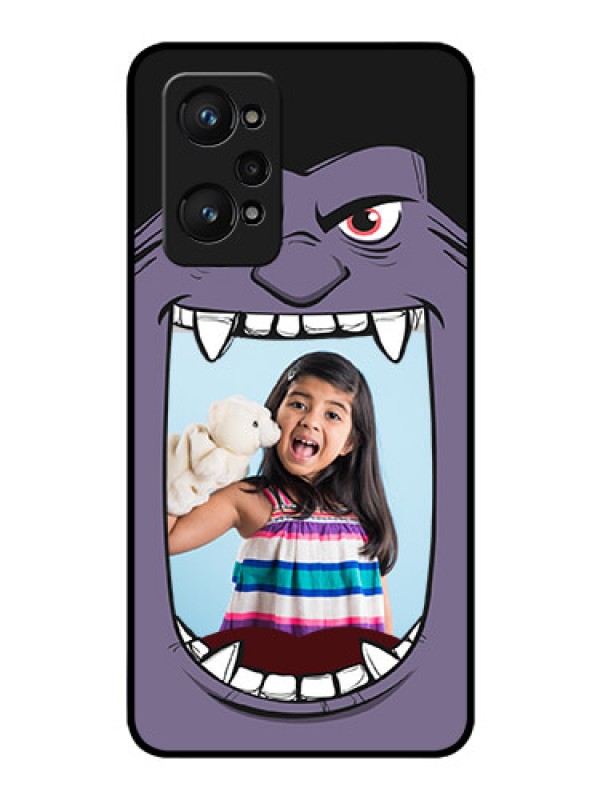 Custom realme GT Neo 2 5G Custom Glass Phone Case - Angry Monster Design
