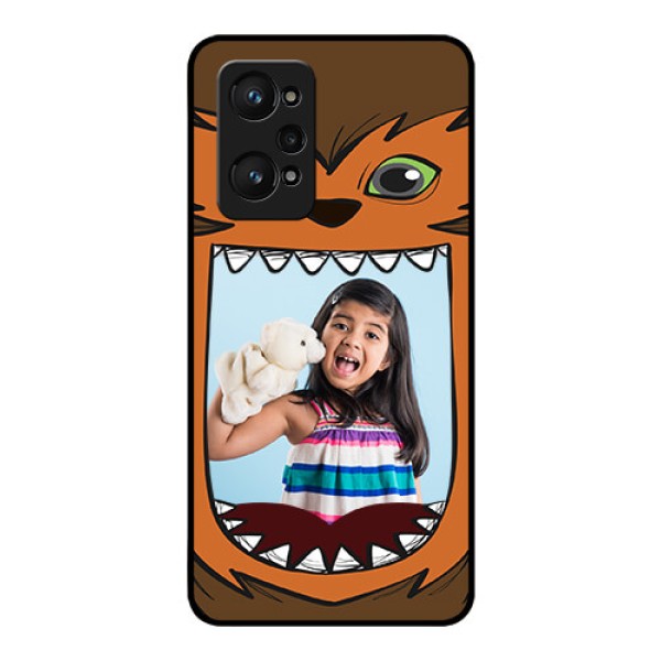 realme GT Neo 2 5G Photo Printing on Glass Case - Owl Monster Back Case Design realme GT Neo 2 5G Photo Printing on Glass Case - Owl Monster Back Case Design