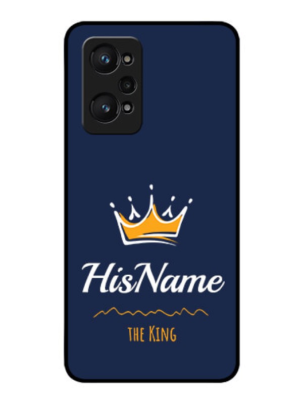 Custom realme GT Neo 2 5G Glass Phone Case King with Name