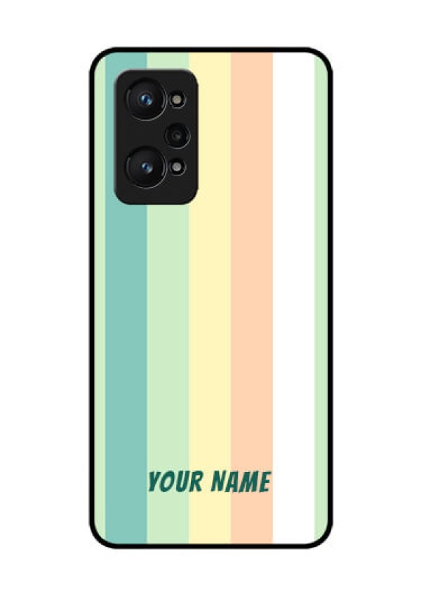Realme Gt Neo 2 5G Photo Printing on Glass Case - Multi-colour Stripes Design
