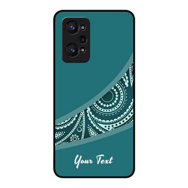 Realme Gt Neo 2 5G Photo Printing on Glass Case - semi visible floral Design