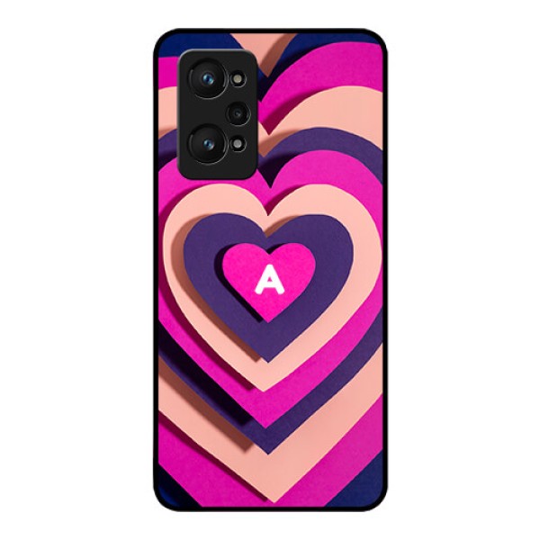 Realme Gt Neo 2 5G Custom Glass Mobile Case - Cute Heart Pattern Design Realme Gt Neo 2 5G Custom Glass Mobile Case - Cute Heart Pattern Design