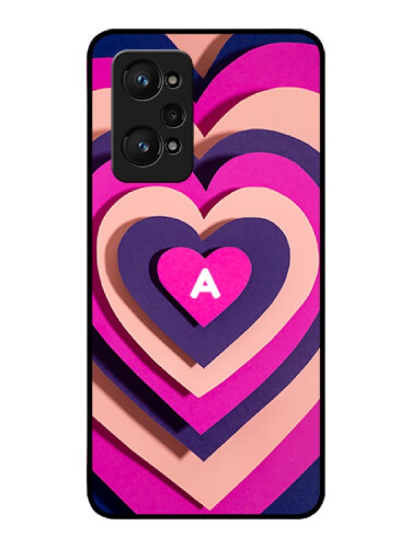 Custom Realme Gt Neo 2 5G Custom Glass Mobile Case - Cute Heart Pattern Design