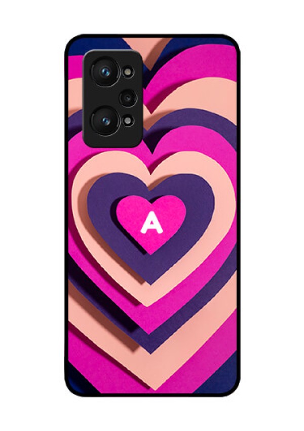 Realme Gt Neo 2 5G Custom Glass Mobile Case - Cute Heart Pattern Design
