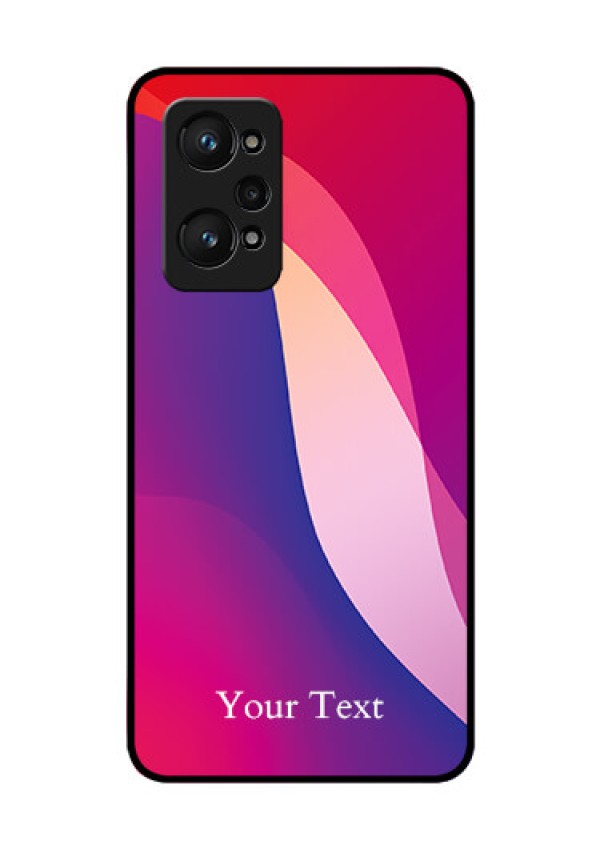Realme Gt Neo 2 5G Personalized Glass Phone Case - Digital abstract Overlap Design