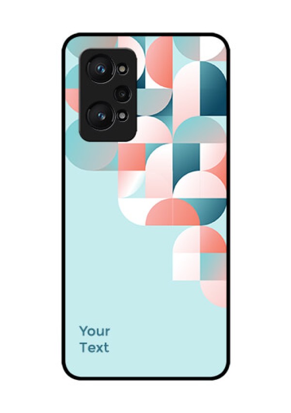 Realme Gt Neo 2 5G Custom Glass Phone Case - Stylish Semi-circle Pattern Design