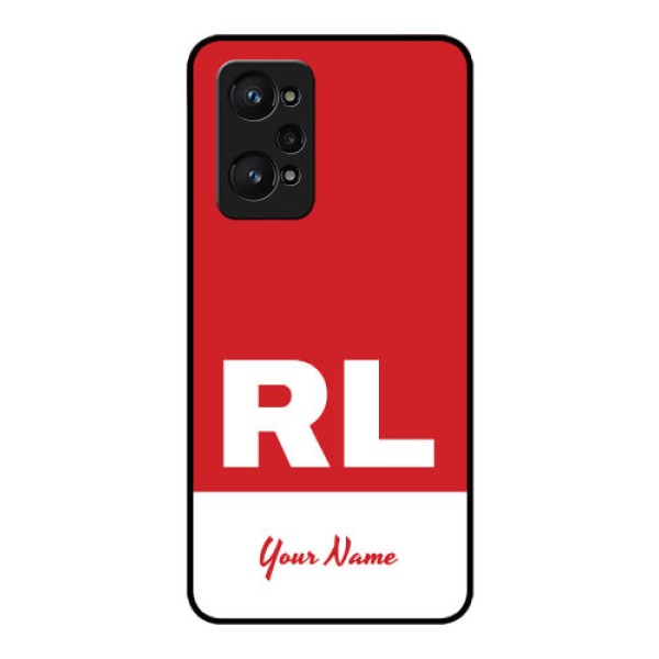Realme Gt Neo 2 5G Personalized Glass Phone Case - dual tone custom text Design Realme Gt Neo 2 5G Personalized Glass Phone Case - dual tone custom text Design