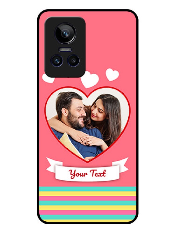 Custom Realme GT Neo 3 150W Photo Printing on Glass Case - Love Doodle Design