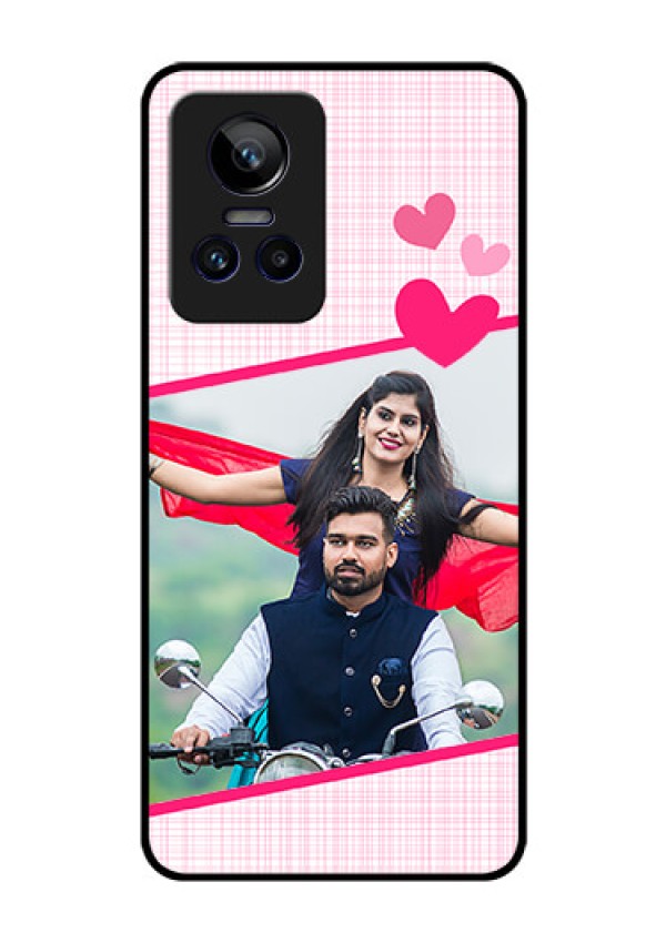 Realme GT Neo 3 150W Custom Glass Phone Case - Love Shape Heart Design