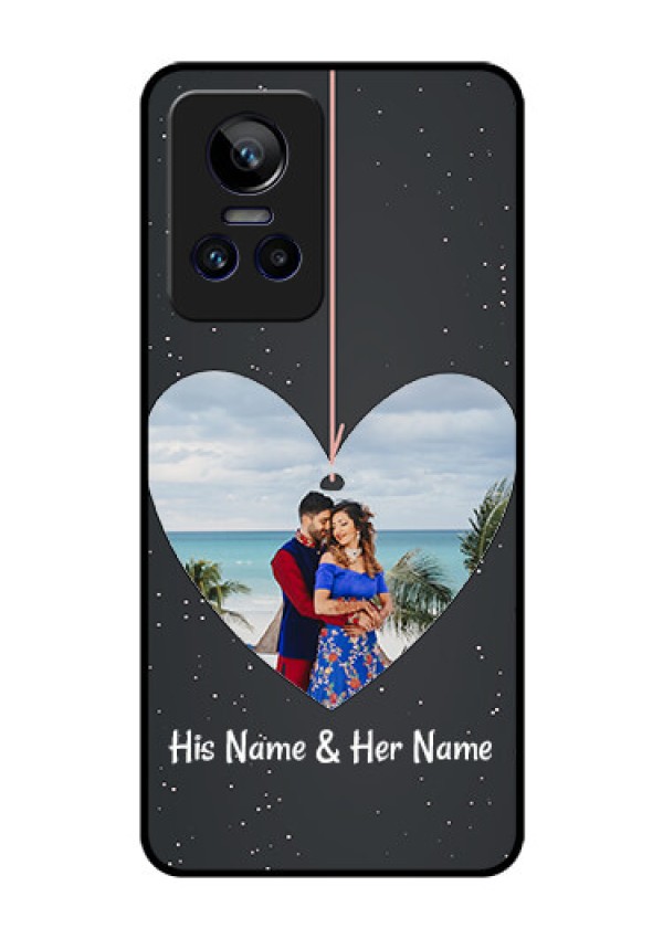 Realme GT Neo 3 150W Custom Glass Phone Case - Hanging Heart Design
