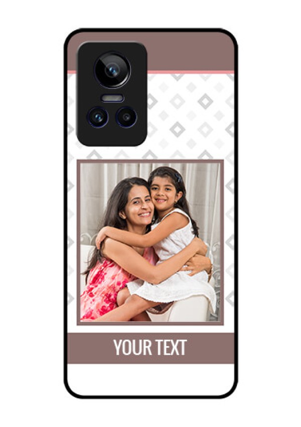 Realme GT Neo 3 150W Photo Printing on Glass Case - Simple Diamond Design