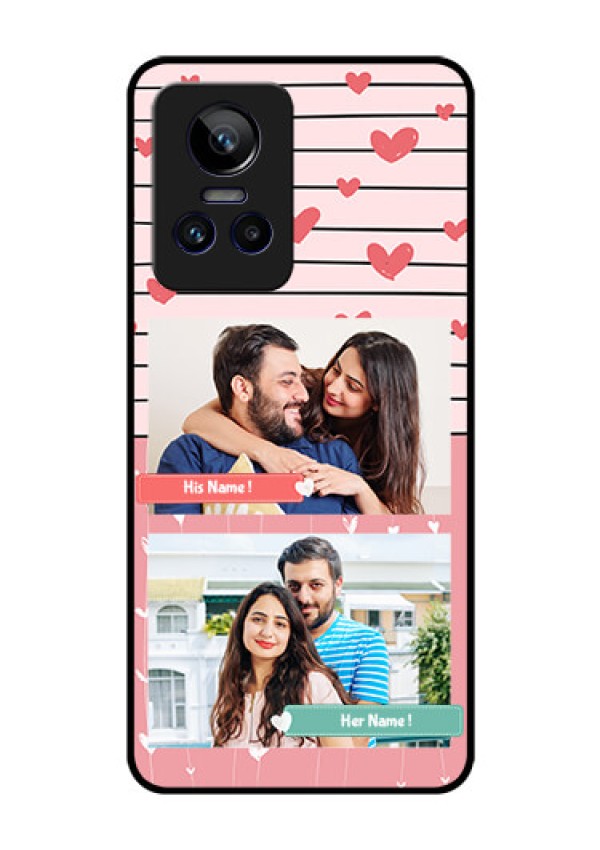 Realme GT Neo 3 150W Custom Glass Mobile Case - Photo with Heart Design