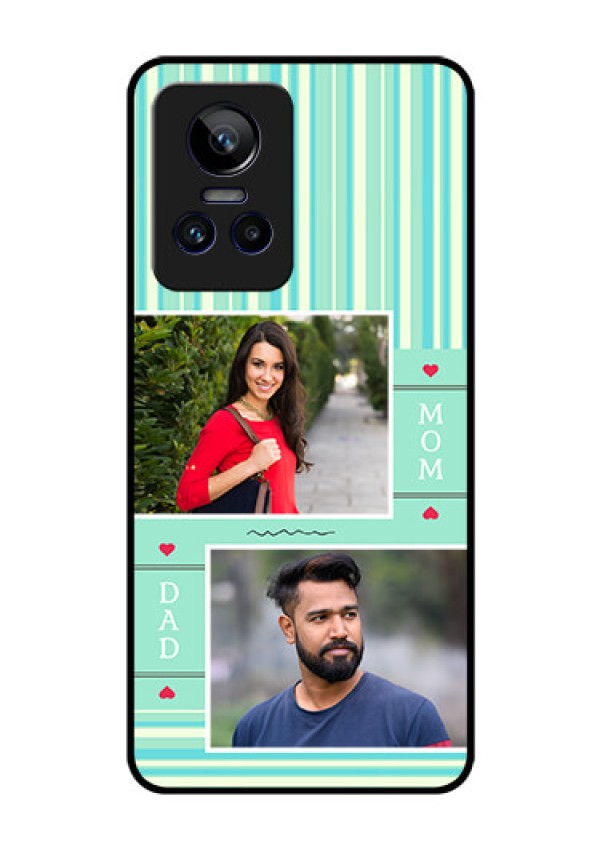 Realme GT Neo 3 150W Custom Glass Phone Case - Mom & Dad Pic Design
