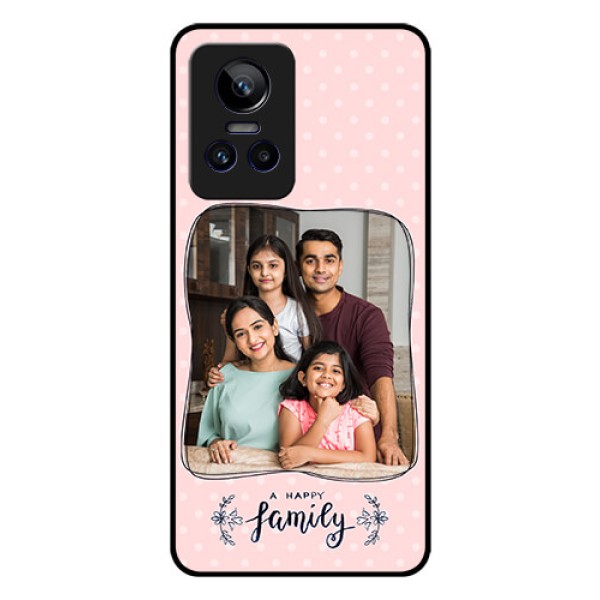 Realme GT Neo 3 150W Custom Glass Phone Case - Family with Dots Design