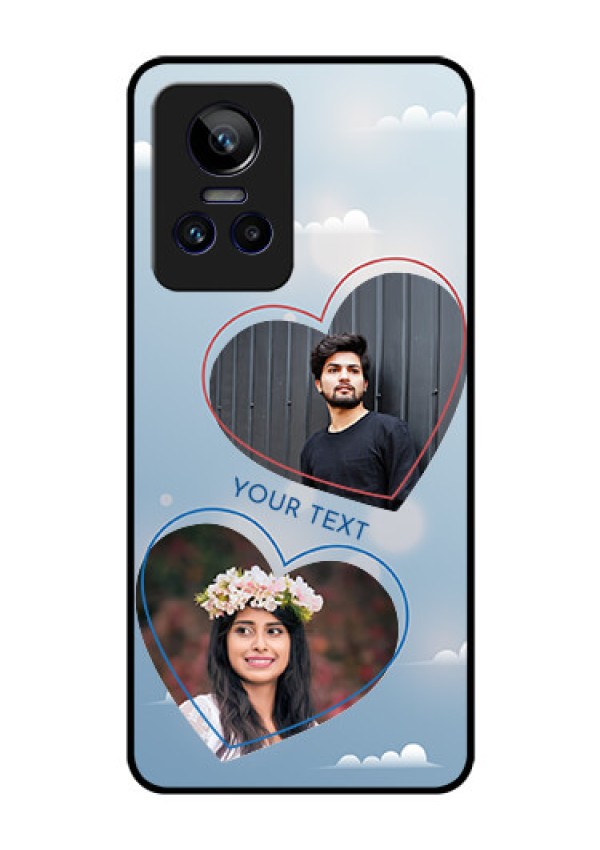 Realme GT Neo 3 150W Custom Glass Mobile Case - Blue Color Couple Design