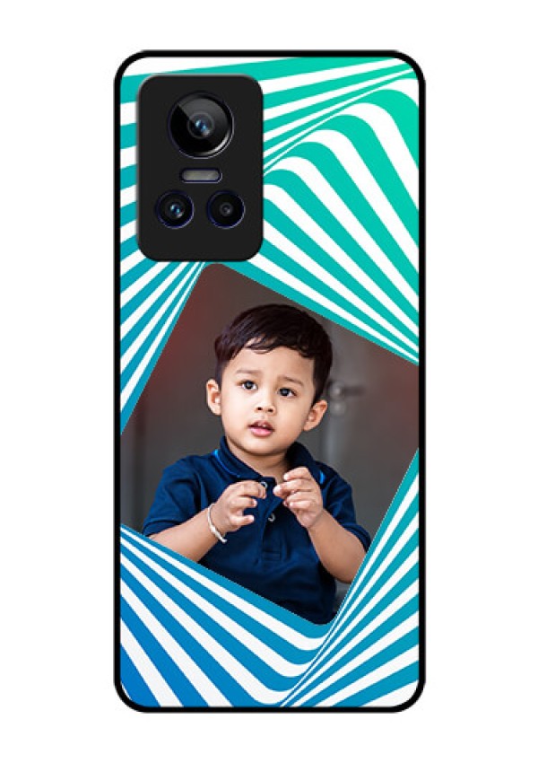 Realme GT Neo 3 150W Personalized Glass Phone Case - Abstract Spiral Design