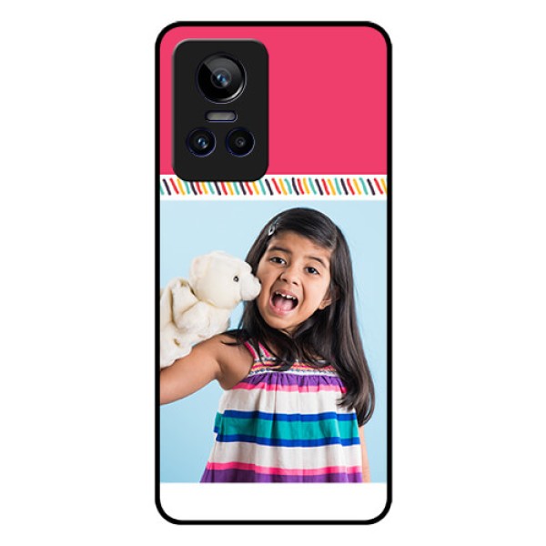 Realme GT Neo 3 150W Personalized Glass Phone Case - Line art design