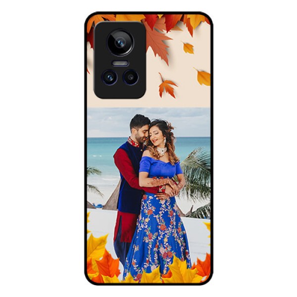 Realme GT Neo 3 150W Photo Printing on Glass Case - Autumn Maple Leaves Design
