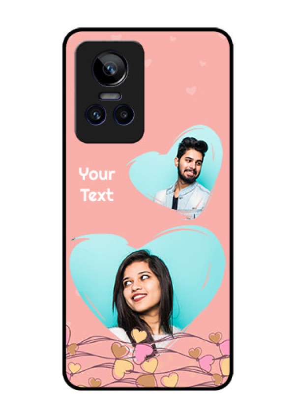 Realme GT Neo 3 150W Custom Glass Mobile Case - Love Doodle Design