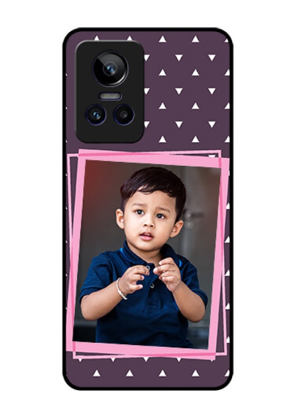 Realme GT Neo 3 150W Custom Glass Mobile Case - Triangle Pattern Dotted Design