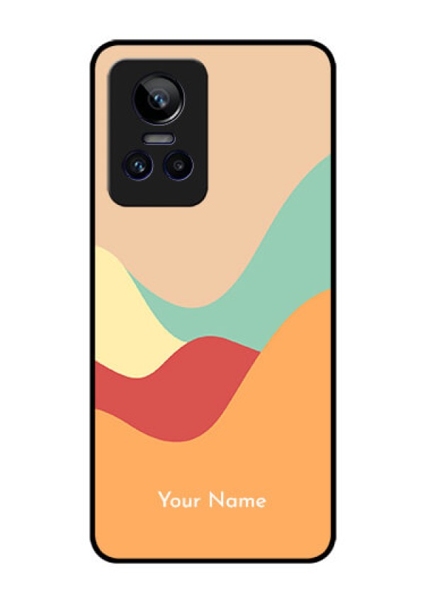 Realme Gt Neo 3 150W Personalized Glass Phone Case - Ocean Waves Multi-colour Design