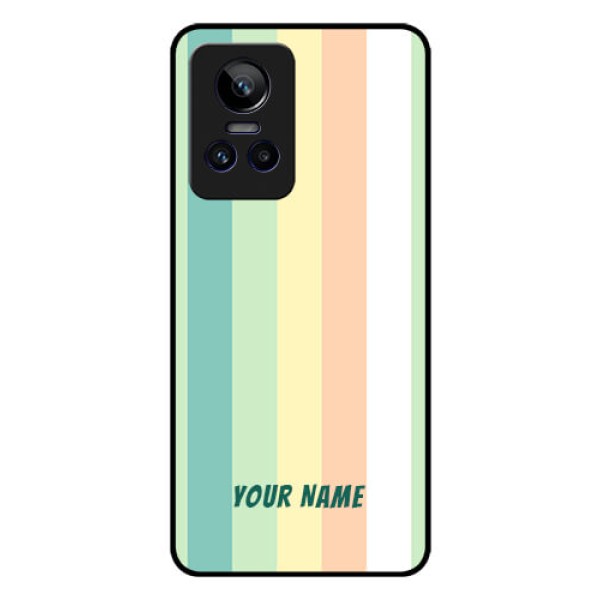 Realme Gt Neo 3 150W Photo Printing on Glass Case - Multi-colour Stripes Design Realme Gt Neo 3 150W Photo Printing on Glass Case - Multi-colour Stripes Design