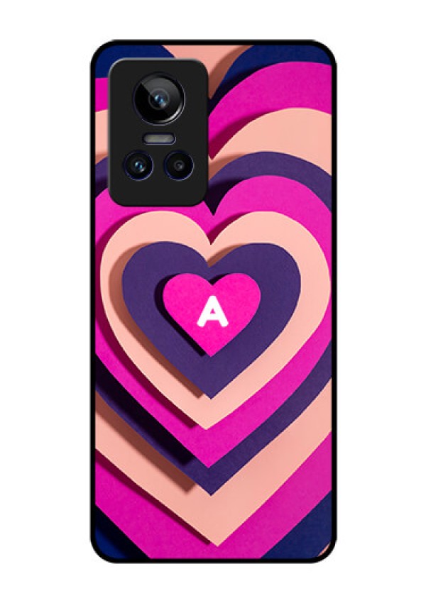 Realme Gt Neo 3 150W Custom Glass Mobile Case - Cute Heart Pattern Design