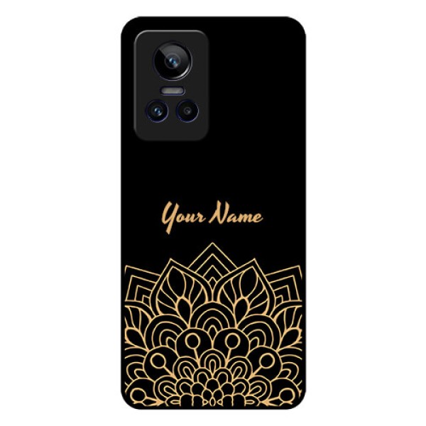 Realme Gt Neo 3 150W Custom Glass Phone Case - Golden mandala Design