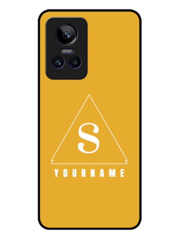 Custom Realme Gt Neo 3 150W Personalized Glass Phone Case - simple triangle Design
