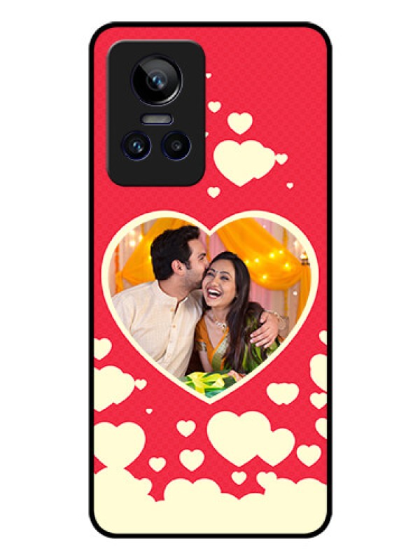 Custom Realme GT Neo 3 5G Custom Glass Mobile Case - Love Symbols Phone Cover Design