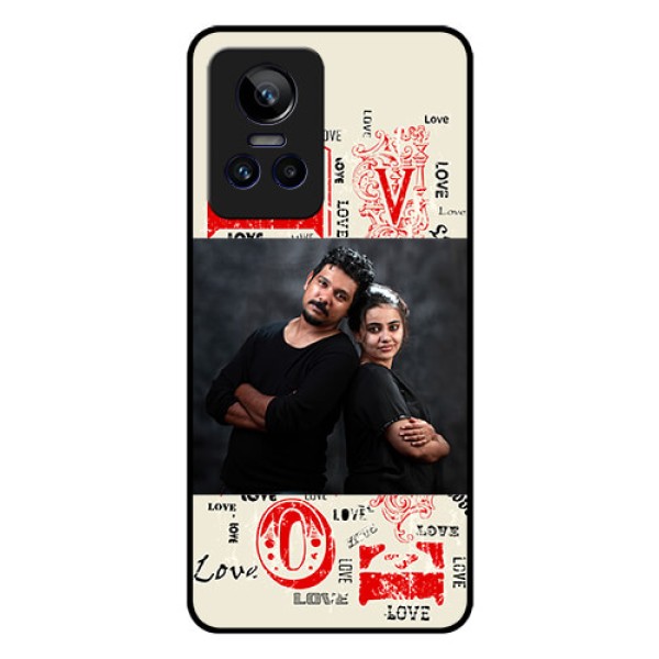 Realme GT Neo 3 5G Photo Printing on Glass Case - Trendy Love Design Case Realme GT Neo 3 5G Photo Printing on Glass Case - Trendy Love Design Case