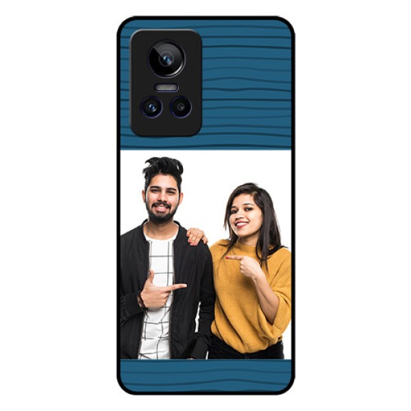 Realme GT Neo 3 5G Custom Glass Phone Case - Blue Pattern Cover Design Realme GT Neo 3 5G Custom Glass Phone Case - Blue Pattern Cover Design