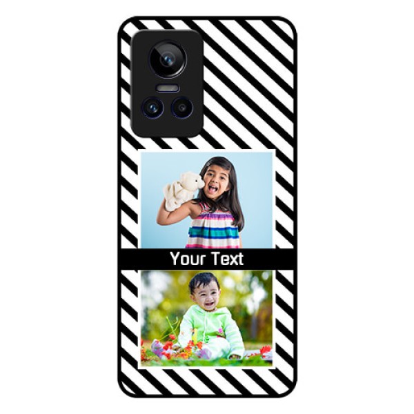 Realme GT Neo 3 5G Photo Printing on Glass Case - Black And White Stripes Design Realme GT Neo 3 5G Photo Printing on Glass Case - Black And White Stripes Design