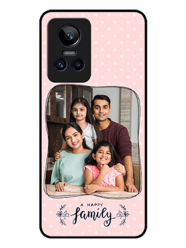 Custom Realme GT Neo 3 5G Custom Glass Phone Case - Family with Dots Design