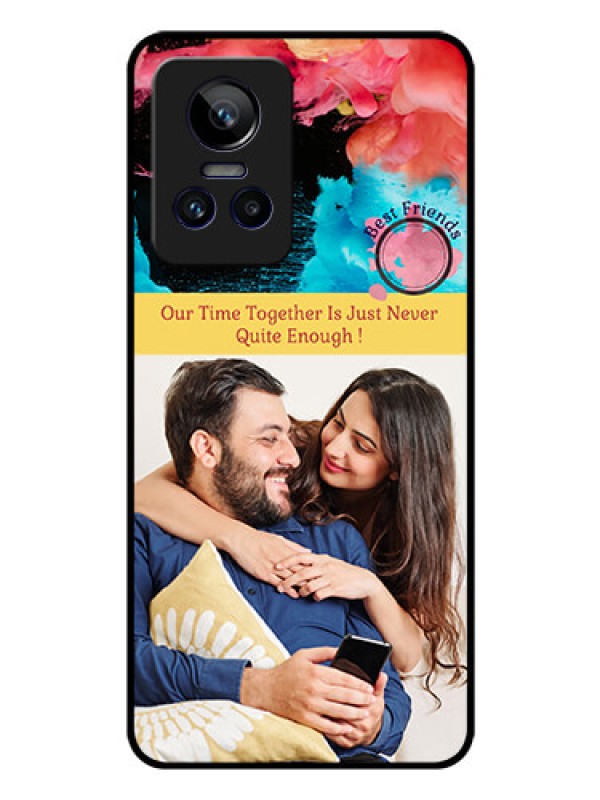 Custom Realme GT Neo 3 5G Custom Glass Mobile Case - Quote with Acrylic Painting Design