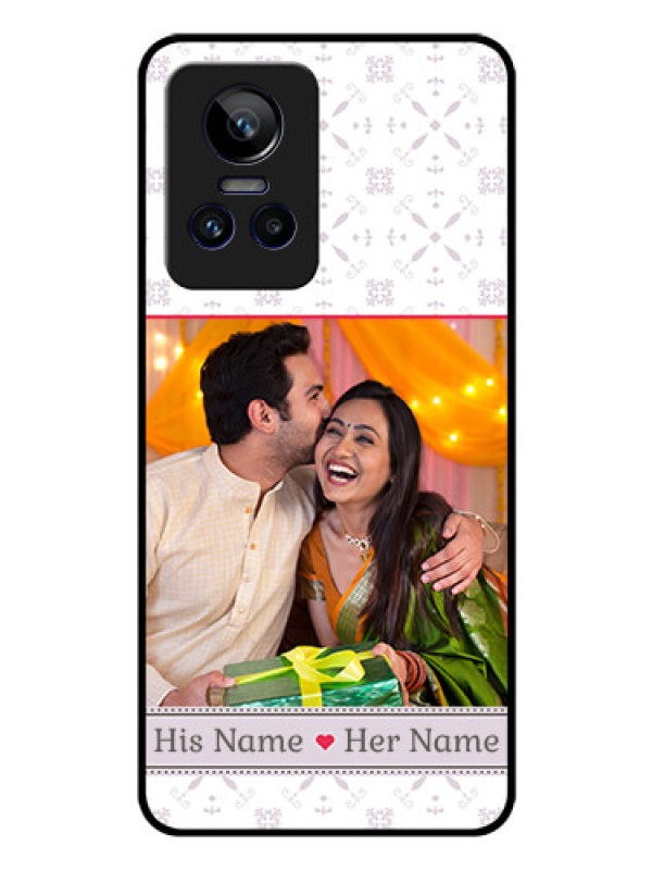 Custom Realme GT Neo 3 5G Custom Glass Mobile Case - with Photo and Ethnic Design