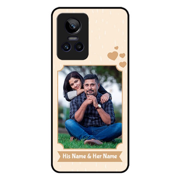 Realme GT Neo 3 5G Custom Glass Phone Case - with confetti love design Realme GT Neo 3 5G Custom Glass Phone Case - with confetti love design