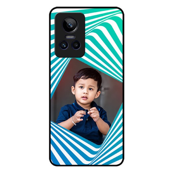 Realme GT Neo 3 5G Personalized Glass Phone Case - Abstract Spiral Design Realme GT Neo 3 5G Personalized Glass Phone Case - Abstract Spiral Design