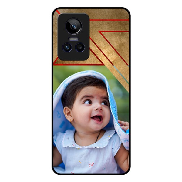Realme GT Neo 3 5G Personalized Glass Phone Case - Gradient Abstract Texture Design