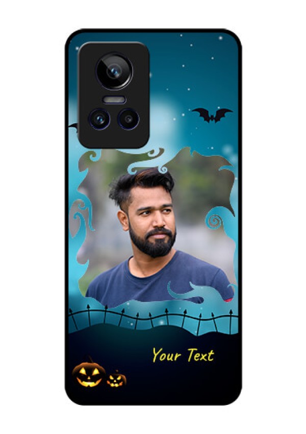 Realme GT Neo 3 5G Custom Glass Phone Case - Halloween frame design