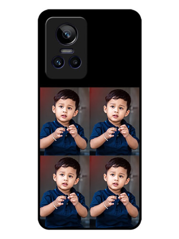 Custom Realme GT Neo 3 5G 4 Image Holder on Glass Mobile Cover