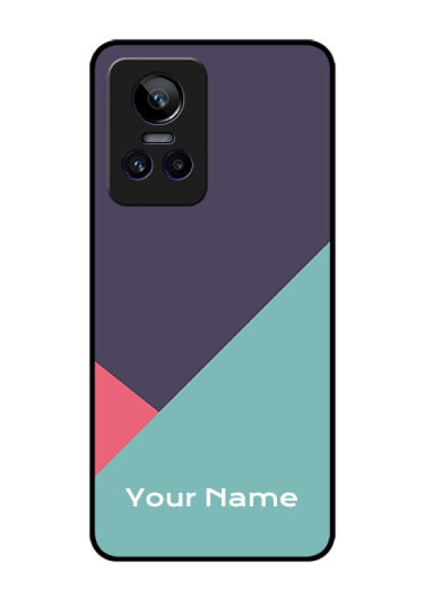 Realme Gt Neo 3 Custom Glass Mobile Case - Tri Color abstract Design