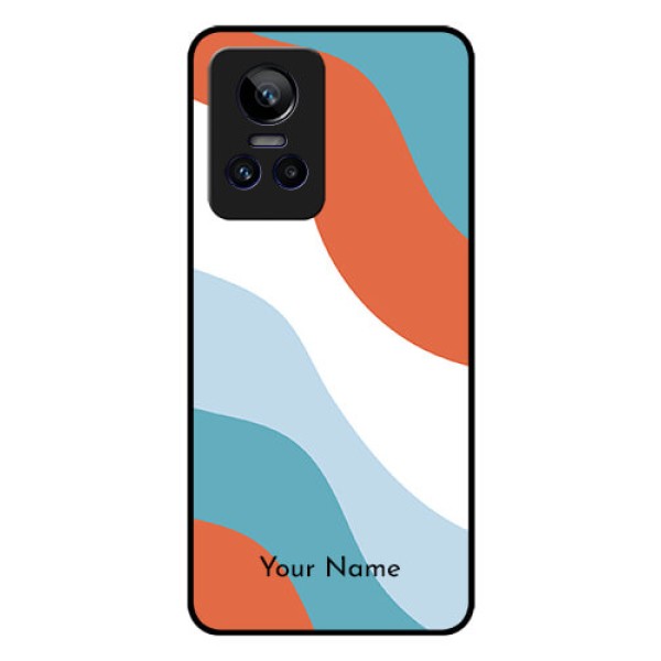 Realme Gt Neo 3 Custom Glass Mobile Case - coloured Waves Design