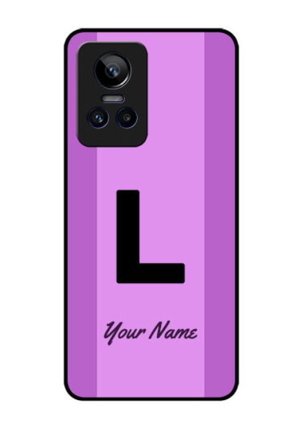 Realme Gt Neo 3 Custom Glass Phone Case - Tricolor custom text Design