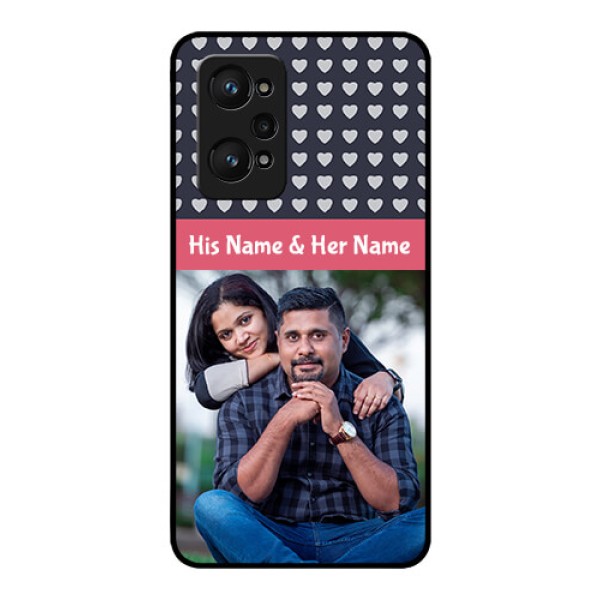 Realme GT Neo 3T Custom Glass Mobile Case - Love Symbols Design